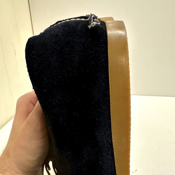 Rancourt & Co. Penobscot Chukka Boot Navy Blue Suede Handsewn Made in USA 12 - Picture 12 of 13